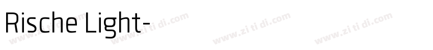 Rische Light字体转换